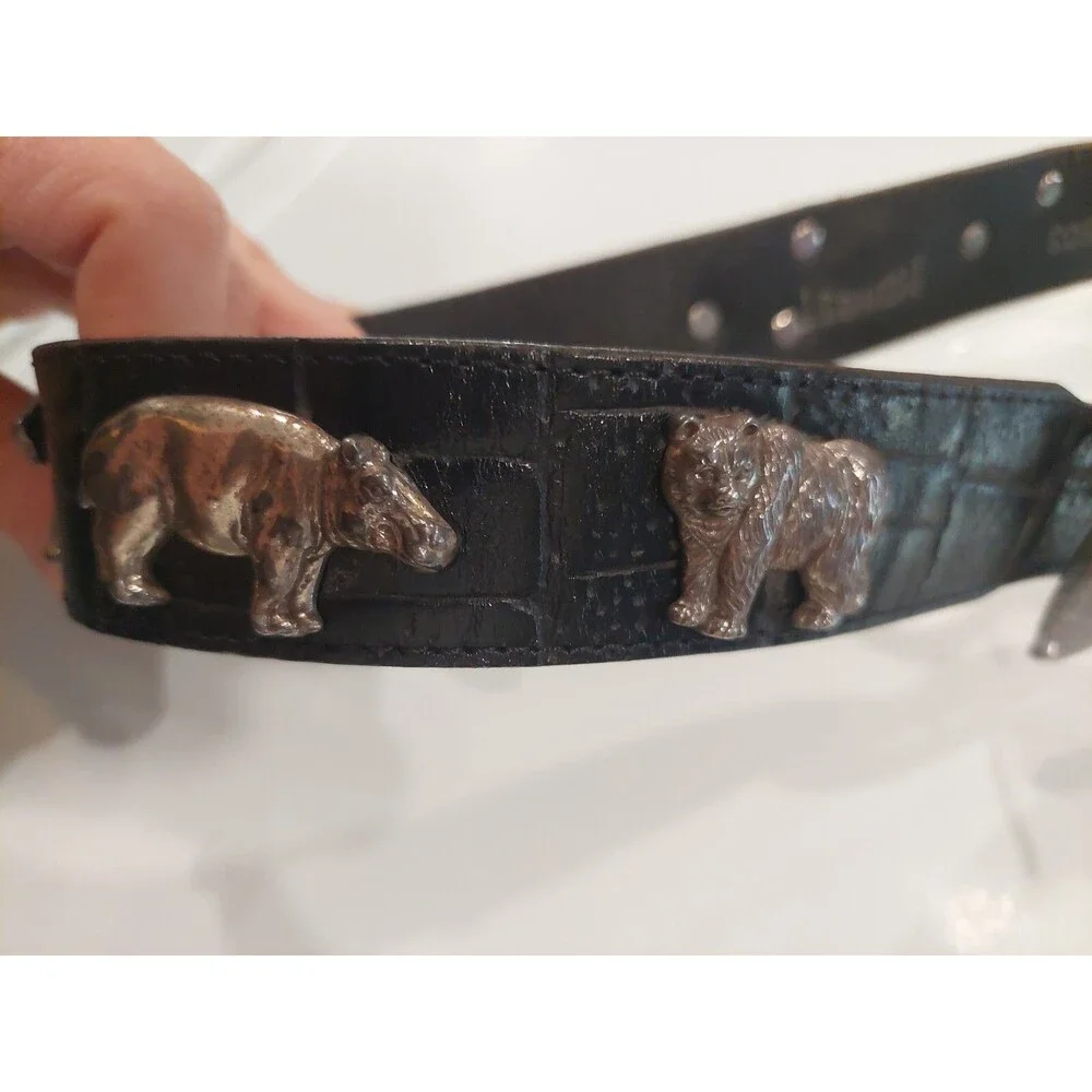VTG Honest Safari Belt black leather 26